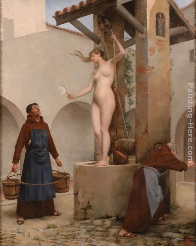 Spirit of the Well painting - Charles West Cope Spirit of the Well art painting